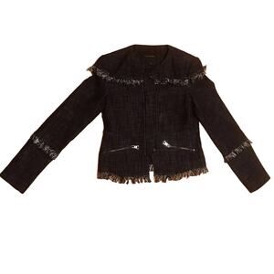 Women's Banana Republic Fringed Jacket Size 0
